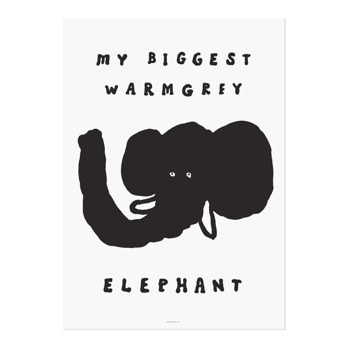 BIG FACE ELEPHANT POSTER