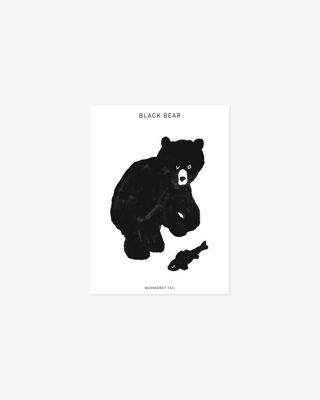 BLACK BEAR STICKER